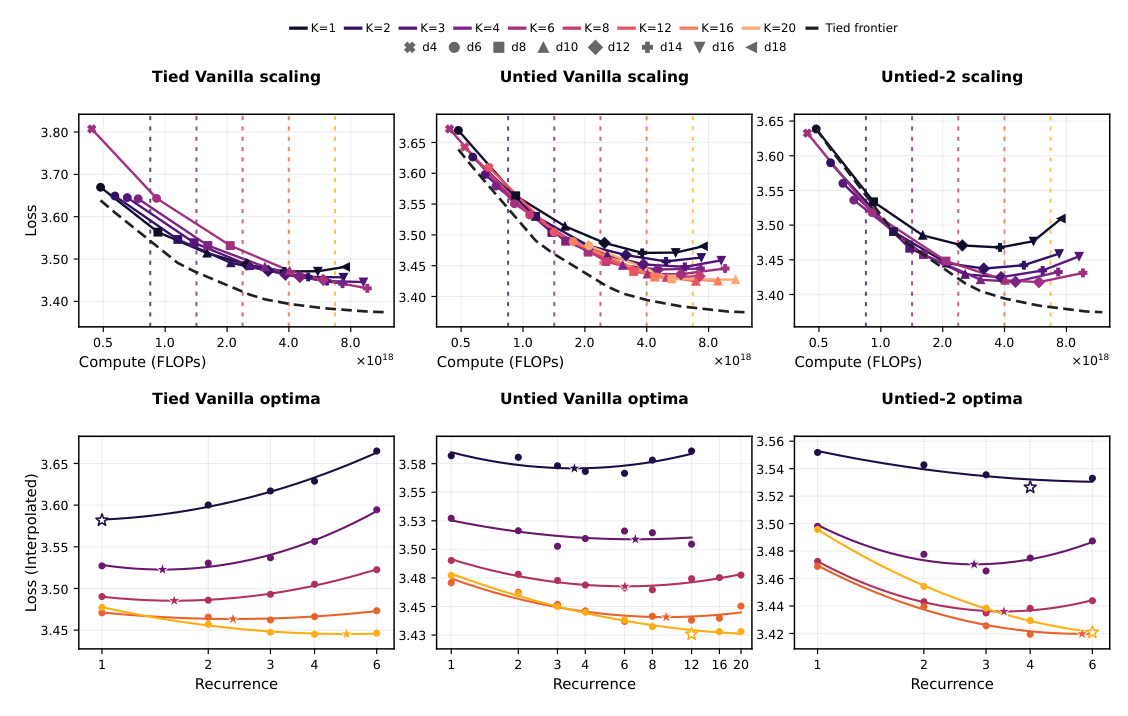 Figure 24: Architecture controls under data repetition — Tied Vanilla, Untied Vanilla, and the untied family with the boundary operator at WD 0.8 on 100M tokens for ten epochs.